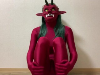 Futanari Red Demon Masturbation Part1