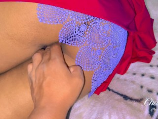 Aquí calentando a mi empleada 😋