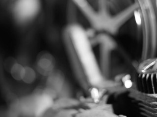 Sabien DeMonia teasing in black and white