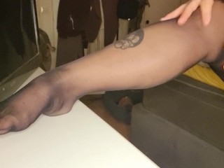 Putting on my stay ups