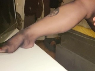 Putting on my stay ups