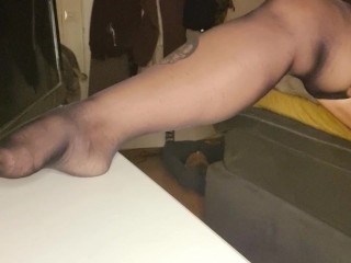 Putting on my stay ups