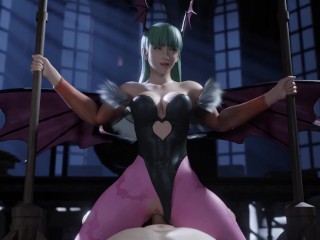 You are Honored to fuck the powerful and beautiful Morrigan in cowgirl . Darkstalkers ❤