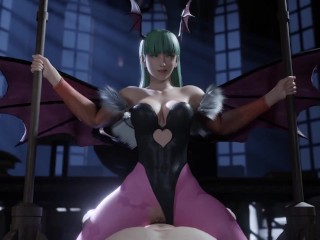 You are Honored to fuck the powerful and beautiful Morrigan in cowgirl . Darkstalkers ❤