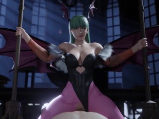 You are Honored to fuck the powerful and beautiful Morrigan in cowgirl . Darkstalkers ❤