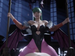 You are Honored to fuck the powerful and beautiful Morrigan in cowgirl . Darkstalkers ❤