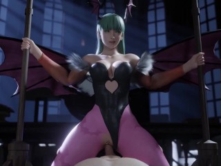 You are Honored to fuck the powerful and beautiful Morrigan in cowgirl . Darkstalkers ❤