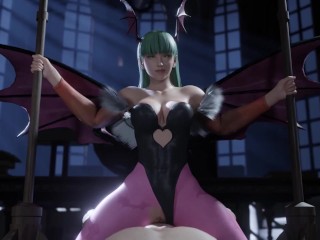 You are Honored to fuck the powerful and beautiful Morrigan in cowgirl . Darkstalkers ❤