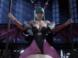 You are Honored to fuck the powerful and beautiful Morrigan in cowgirl . Darkstalkers ❤