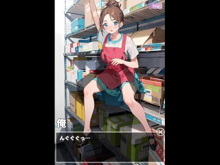 【#02 カードショップでおっぱいを見せてくれる女の子(体験版)実況】爆乳店員に逆肩車乳揉みクンニしたり、巨乳女デュエリストのおっぱい揉んで机下フェラさせたり(2DアニメーションSLGエロゲ―)