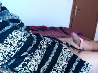 Sexy guy masturbating and moaning