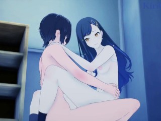 Shiraishi An and I have intense sex in the classroom at night. - Project SEKAI Hentai