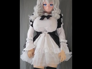 Kigurumi Kashima maid with huge tits