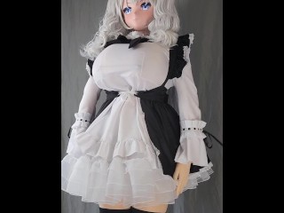 Kigurumi Kashima maid with huge tits