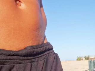 Caught jerking off in beach - Turns me on to touch my cock with people passing by - Hotsportfitboy