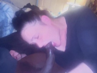 My boo pajamas and a nice big black cock to gobble on