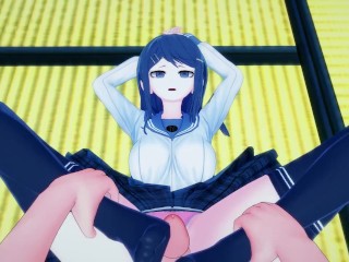 Sayaka from Danganronpa Gives You A Footjob Hentai POV