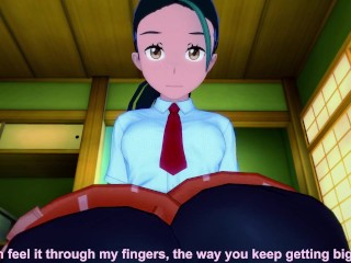 Nemona from Pokemon Gives You A Footjob Hentai POV