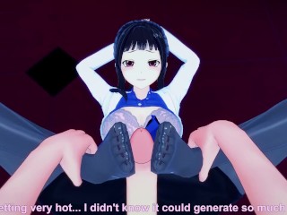 Ruby from Rosario + Vampire Gives You A Footjob Hentai POV