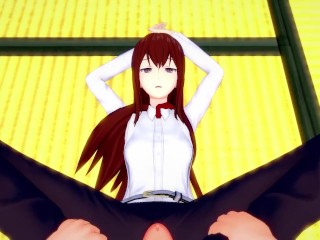 Makise from Steins Gate Gives You A Footjob Hentai POV