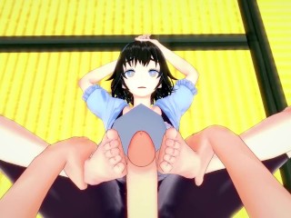 Mayuri from Steins Gate Gives You A Footjob Hentai POV