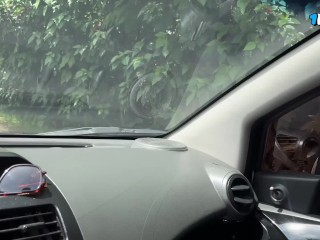 The hottest girl ever. Sexy Colombian fucking in the car.