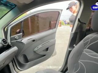 The hottest girl ever. Sexy Colombian fucking in the car.