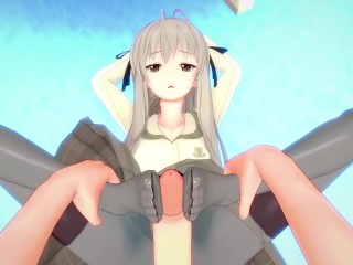 Sora from Yosuga no Sora Gives You A Footjob Hentai POV