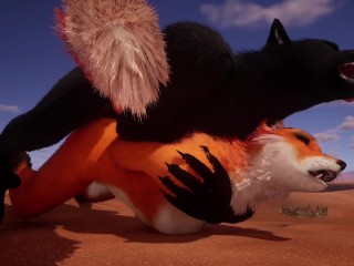 Sex w/ Wolf and Fox Furry│Zeline x Rezir│015│Wildlife│3D