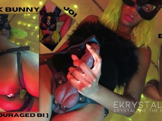 Blk Bunny: JOI. BBC + ANAL PLUG - eKRYSTALLINE Encouraged Bi Ebony Femdom