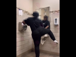 BUSTY Girl Gets Off To A THREESOME She Hears In The Next Bathroom!