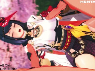 KUJOU SARA GENSHIN IMPACT WANTS YOU TO LOVE HER - HENTAI FREE