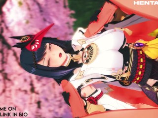 KUJOU SARA GENSHIN IMPACT WANTS YOU TO LOVE HER - HENTAI FREE