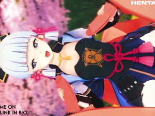 KAMISATO AYAKA GENSHIN IMPACT FUCKED SO HARD SHE SCREAMS - HENTAI FREE