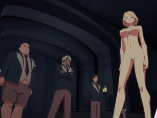 Elf Princess fucks her subjects hard in front of them