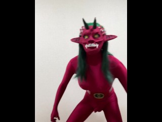 Futanari Red Demon Masturbation Part2