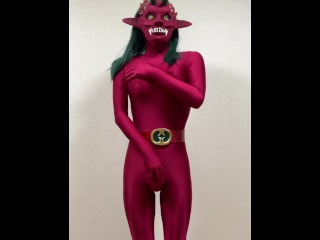 Futanari Red Demon Masturbation Part2