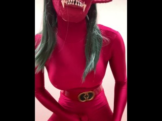 Futanari Red Demon Masturbation Part2