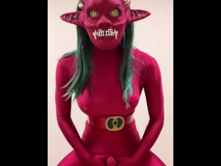 Futanari Red Demon Masturbation Part2