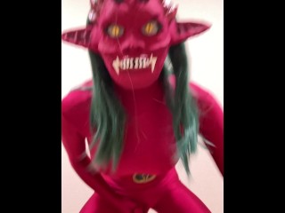 Futanari Red Demon Masturbation Part2