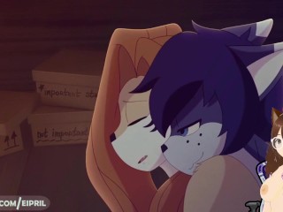 Girlfriend and me hide under the bed and end get pregnant her (Furry animation) - Jazziuu