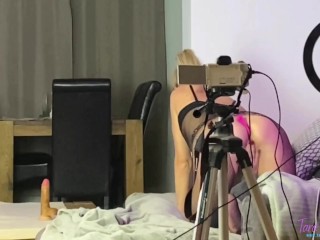 Tara Secret - Behind The Scenes! POV Getting Fucked by Huge Cock after i finished my Live Stream