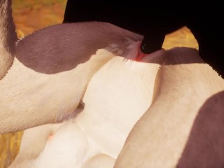 Sexy busty furry gets fucked by BBC to cum in strong squirting orgasm in Wild Life sex