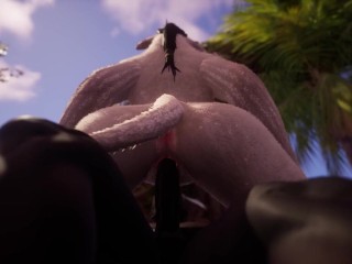 Sexy busty furry gets fucked by BBC to cum in strong squirting orgasm in Wild Life sex