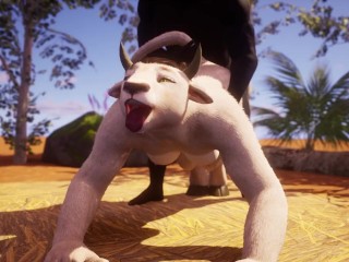 Sexy busty furry gets fucked by BBC to cum in strong squirting orgasm in Wild Life sex