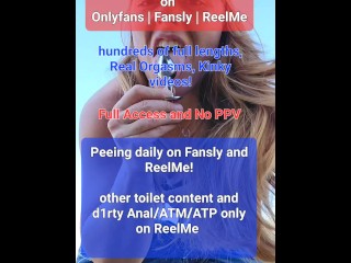 NaughtyRedFarmgirl can't stop fucking herself on the farm! Peeing, squirting, anal, ass to mouth, at