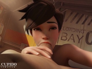 [Compilation] Tracer can't stop Sucking Big Dicks [Grand Cupido]( Overwatch ) ❤