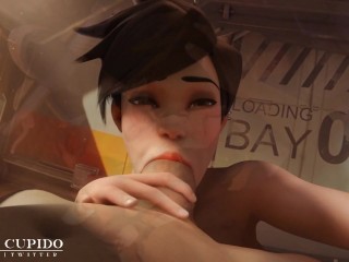 [Compilation] Tracer can't stop Sucking Big Dicks [Grand Cupido]( Overwatch ) ❤