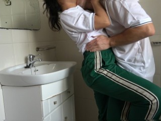 Professor Caught Two Students Fucking In The Bathroom Of A Mexican Public School ~ Real Amateur Sex