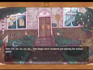 Magic Dorm 2 [ Psychedelic HENTAI game ] Ep.1 weird goddess of SEX have to save the world !